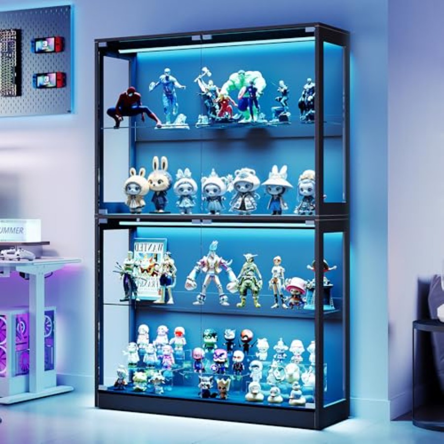 Glass Cabinet Display - 45-Inch RGB Display Cabinet with Glass