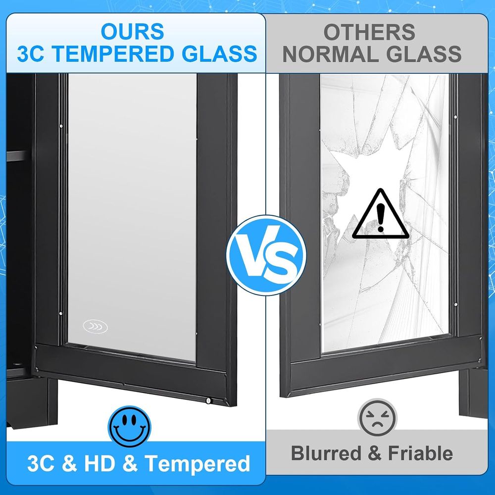 Glass Display Cabinet with Loc - Glass Cabinet Display review and price