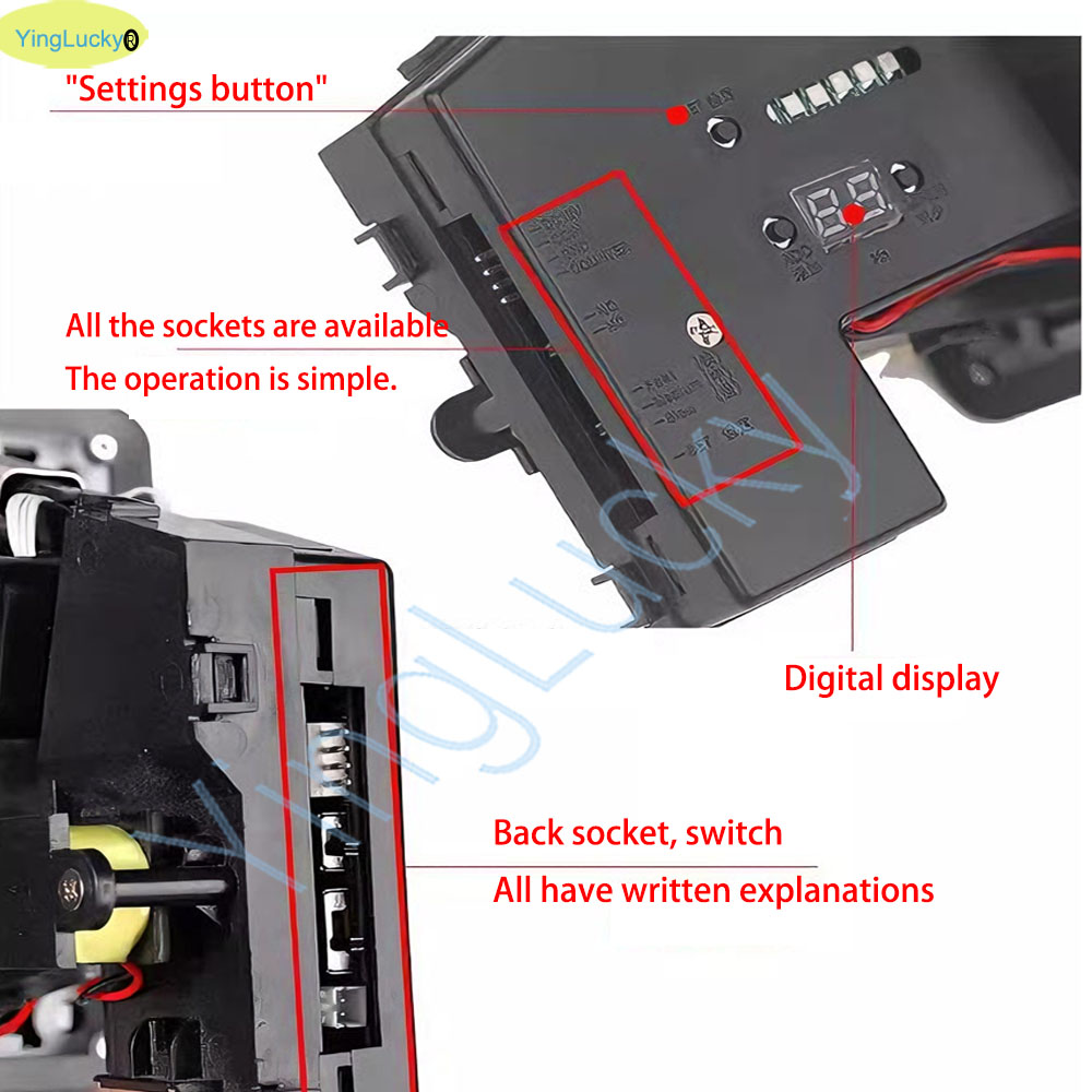 Colorful LED Multi Coin Accept - Coin Acceptor Selector review and price