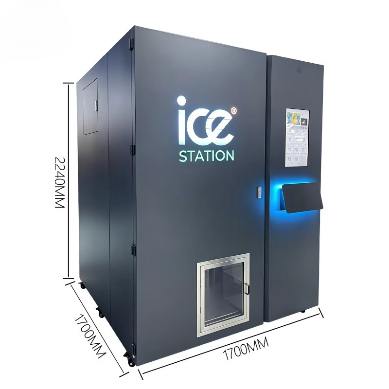 High Capacity 450kg Bagged Ice - Bill Acceptor Vending review and price