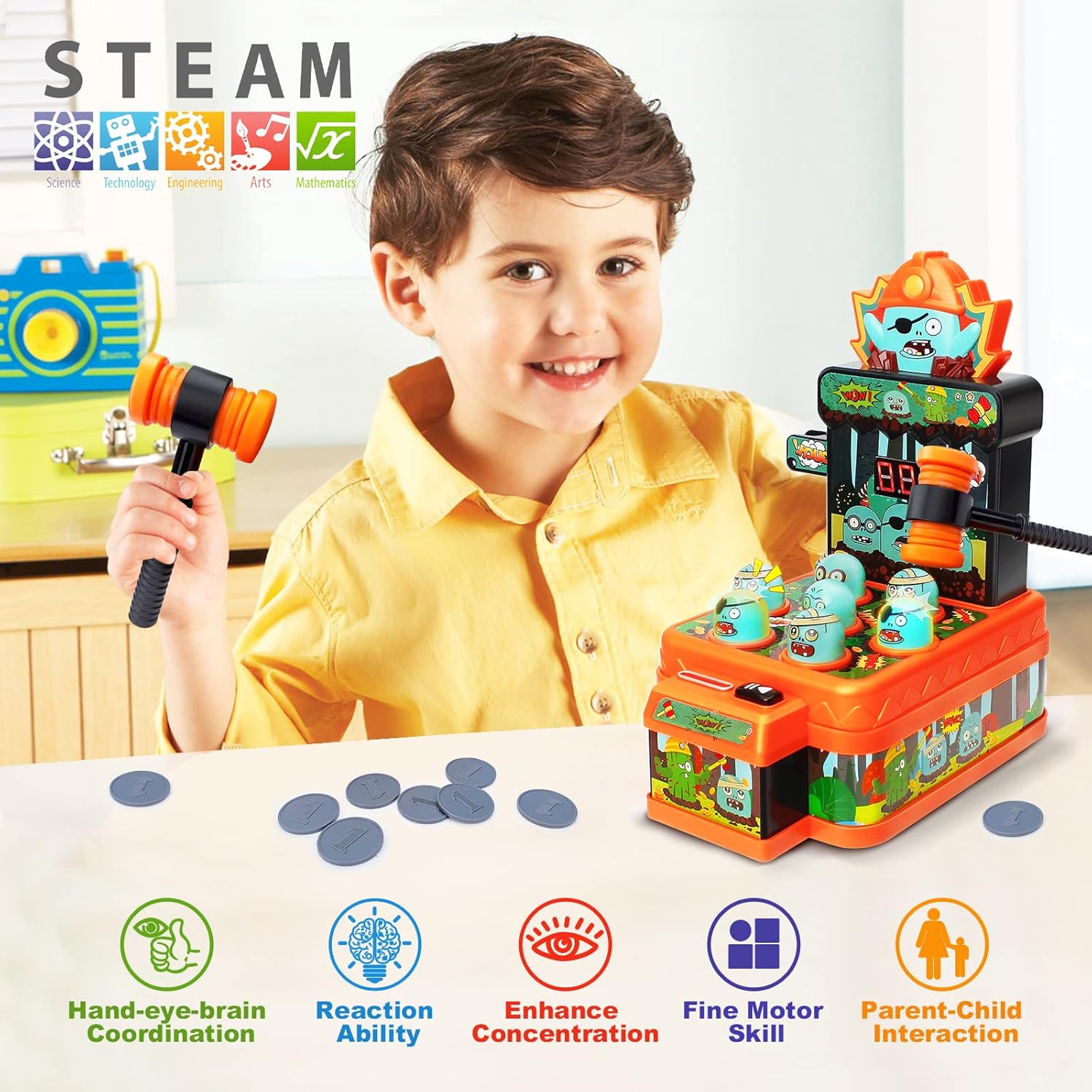 Zombies Whack Game Toys for Ki - Skee Ball Arcade review and price