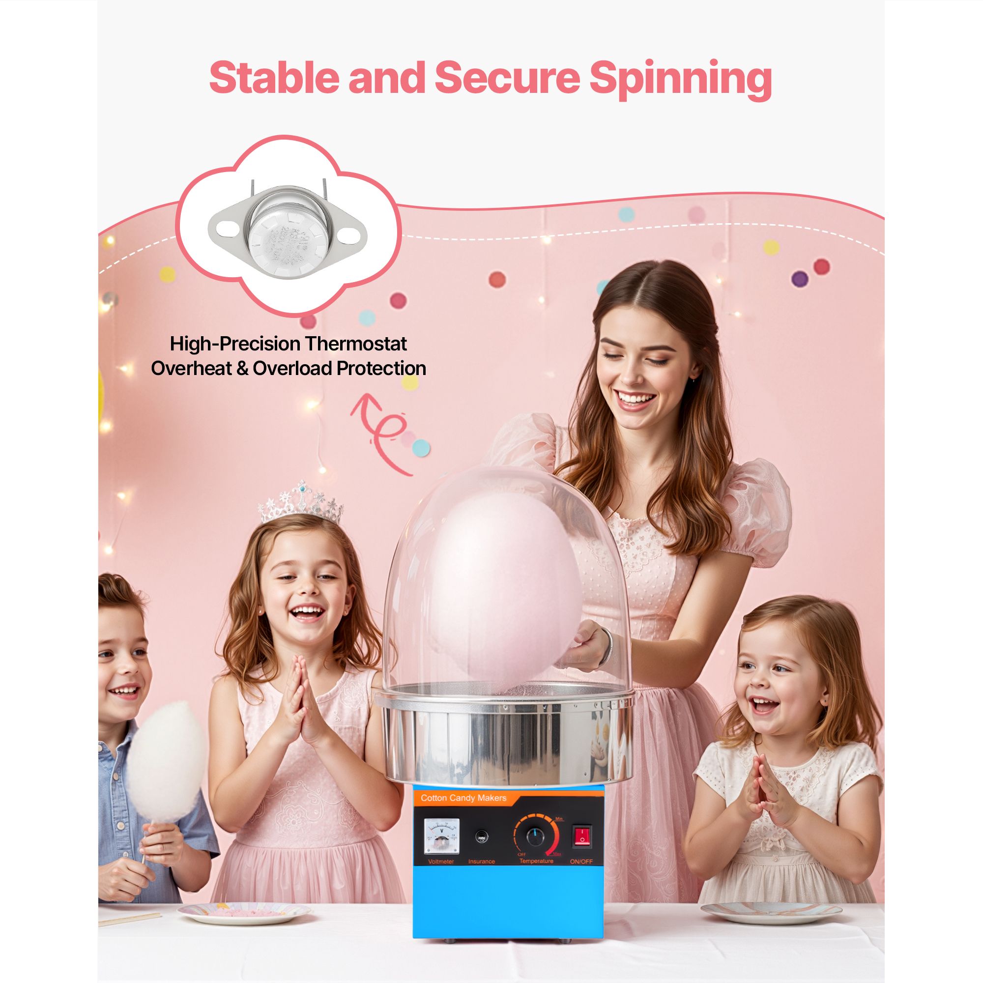 Electric Cotton Candy Machine, - Candy Floss Machine review and price