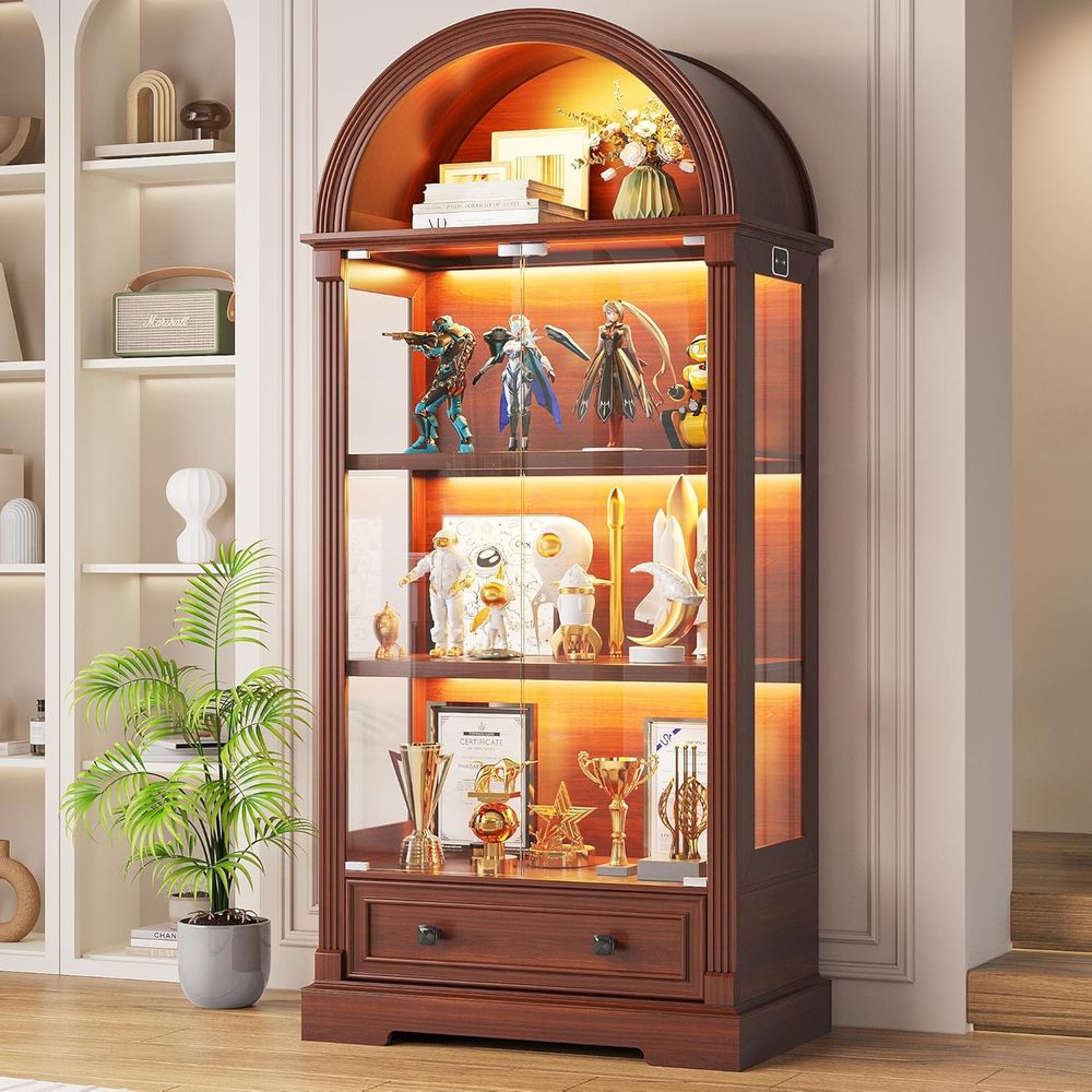 Curio Cabinet with Glass Do& L - Glass Cabinet Display review and price