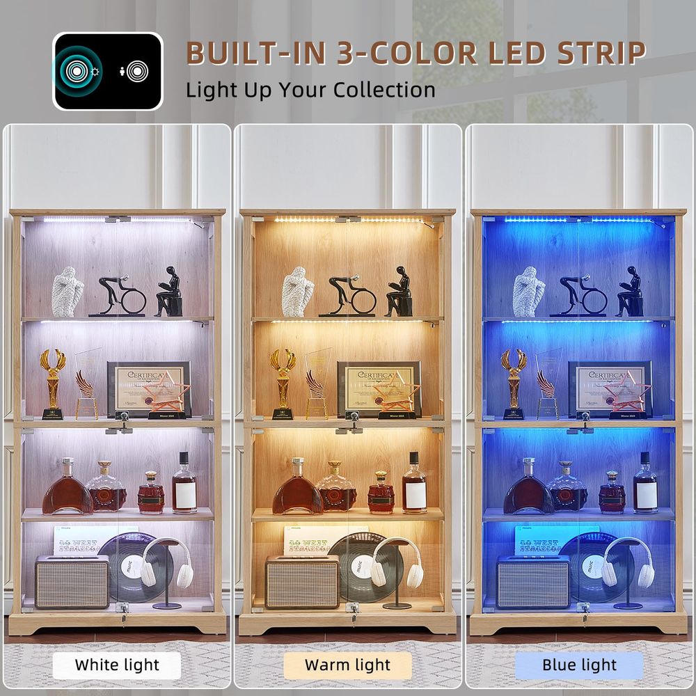 Farmhouse Glass Display Cabine - Glass Cabinet Display review and price