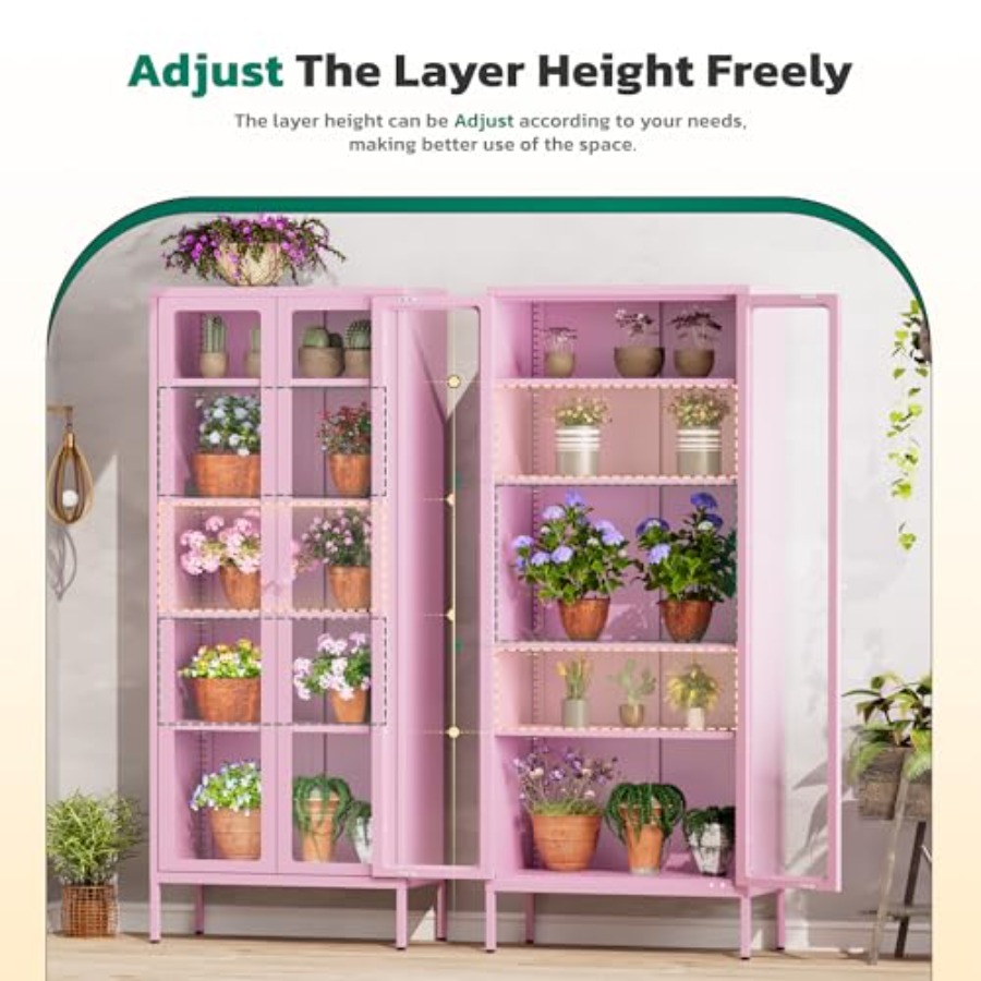 5-Tier Glass Display Cabinet f - Glass Cabinet Display review and price