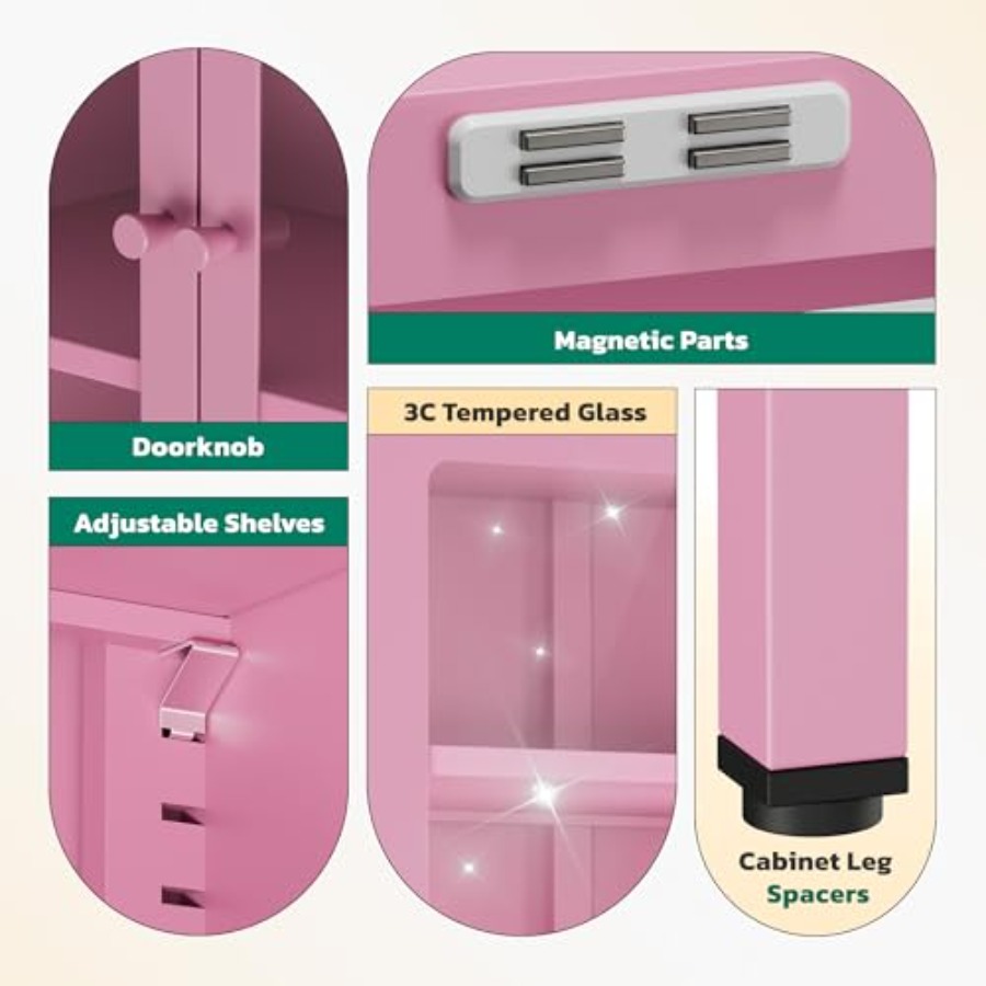5-Tier Glass Display Cabinet f - Glass Cabinet Display review and price