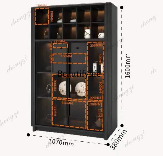 a55 Italian minimalist solid w - Glass Cabinet Display review and price